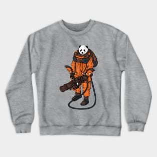 Panda astronaut illustration Crewneck Sweatshirt